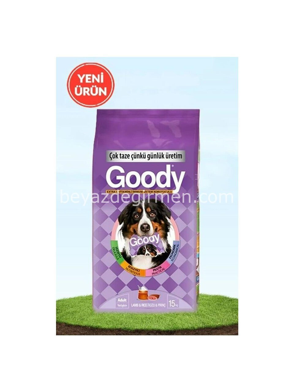 Goody Köpek Maması C Vitaminli Kuzu Etli Pirinçli Yetişkin– 15 Kg